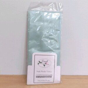 Vintage Croscill Single Header Valance 3" Rod Pocket 78" Celery Stardust Chintz